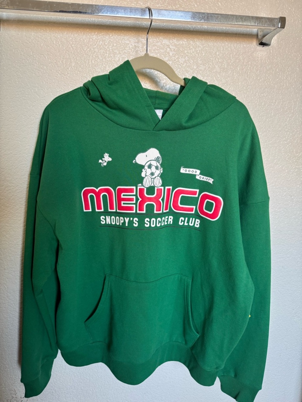 Peanuts Green Mexico Snoopy's Soccer Club Hoodie